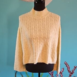 Jessica Simpson Cable Knit Turtleneck Sweater
